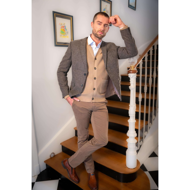 Premium By Jack & Jones - Blazer En Laine Mélangée Anthracite Chiné à Coupe Slim Et Col Cranté - Anthracite Premium By Jack & Jones - Blazer En Laine Mélangée Anthracite Chiné à Coupe Slim Et Col Cranté - Anthracite