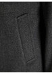 Thumbnail Manteau en laine mélangée anthracite chiné à coupe droite et col montant - Image 2