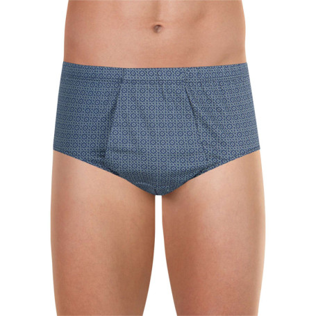 Slip en coton marine imprimé avec une coupe...