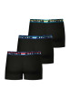 Thumbnail Lot de 3 boxers en coton noirs unis et à taille élastiquée brodée et de couleur - Image 4