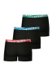 Thumbnail Lot de 3 boxers en coton noirs unis à coupe fermée et taille élastiquée brodée - Image 4
