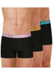 Thumbnail Lot de 3 boxers classiques en coton noirs unis et à coupe fermée