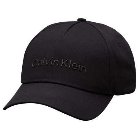 Casquette en coton noire unie coupe strapback...