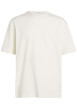 Thumbnail T-shirt en coton écru uni col rond et une bande dans le dos