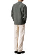 Thumbnail Chemise en coton grise unie coupe regular avec un col normal - Image 2