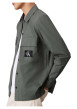 Thumbnail Chemise en coton grise unie coupe regular avec un col normal - Image 3