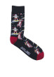 Thumbnail Coffret de Noël chaussettes et boxer en coton bleus nuit à motifs père Noël - Image 3