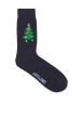Thumbnail Coffret de Noël chaussettes et boxer en coton bleus nuit à motifs de Noël - Image 4
