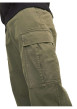 Thumbnail Cargo en coton kaki uni avec une coupe droite et une taille mi-haute - Image 3