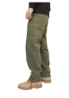 Thumbnail Cargo en coton kaki uni avec une coupe droite et une taille mi-haute - Image 6