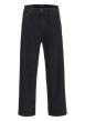 Thumbnail Jean noir uni 5 poches avec une coupe loose et une taille mi-haute