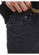 Thumbnail Jean noir uni 5 poches avec une coupe loose et une taille mi-haute - Image 6