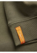 Thumbnail Sweat kaki uni à coupe droite et à col rond avec une poche zippée à la poitrine - Image 3