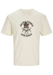 Thumbnail T-shirt en coton noir uni coupe droite avec imprimé tête de mort cow-boy