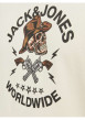 Thumbnail T-shirt en coton noir uni coupe droite avec imprimé tête de mort cow-boy - Image 3