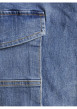Thumbnail Jean cargo bleu délavé avec une coupe slim fit et une taille mi-haute - Image 3