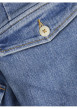 Thumbnail Jean cargo bleu délavé avec une coupe slim fit et une taille mi-haute - Image 4