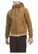 Thumbnail Blouson à capuche camel uni à manches longues et à fermeture zippée - Image 4