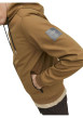 Thumbnail Blouson à capuche camel uni à manches longues et à fermeture zippée - Image 5