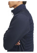 Thumbnail Veste bleue marine matelassée avec une coupe droite et un col montant à zip - Image 5