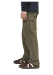 Thumbnail Cargo en coton kaki uni à coupe regular fit et à taille mi-haute - Image 6