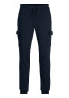 Thumbnail Jogging cargo bleu marine uni à coupe slim fit et à taille mi-haute
