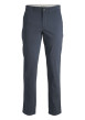 Thumbnail Pantalon chino 4 poches en coton bleu marine uni à coupe regular fit