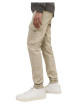 Thumbnail Cargo en coton biologique beige uni à coupe slim fit et à taille mi-haute - Image 6