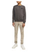 Thumbnail Cargo en coton biologique beige uni à coupe slim fit et à taille mi-haute - Image 7