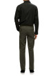 Thumbnail Pantalon Chino Miles en coton biologique kaki uni à coupe slim - Image 2