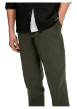 Thumbnail Pantalon Chino Miles en coton biologique kaki uni à coupe slim - Image 3