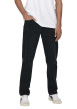 Thumbnail Jean Edge Straight en coton mélangé noir uni avec une coupe droite - Image 2