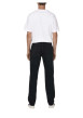 Thumbnail Jean Edge Straight en coton mélangé noir uni avec une coupe droite - Image 3