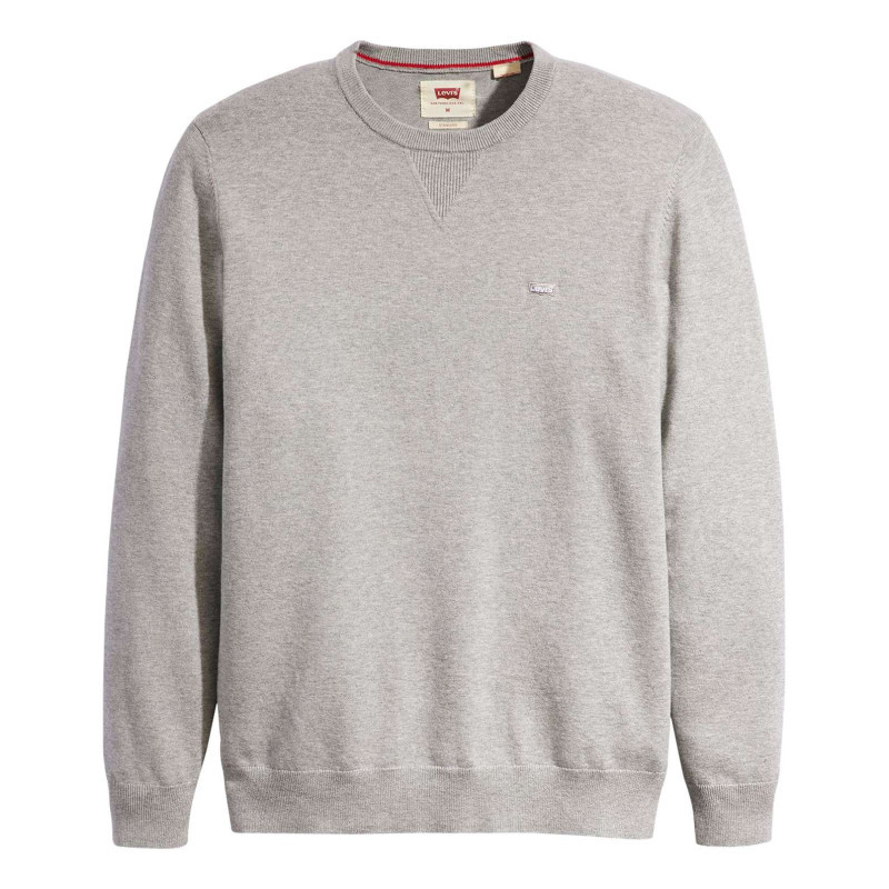 Levi's® - Pull Gris Uni Avec Une Coupe Droite Un Col Rond Et Des Manches Longues - Gris Levi's® - Pull Gris Uni Avec Une Coupe Droite Un Col Rond Et Des Manches Longues - Gris