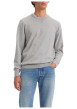 Thumbnail Pull gris uni avec une coupe droite un col rond et des manches longues - Image 5