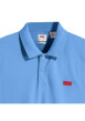 Thumbnail Polo en coton bleu en maille piquée avec une coupe slim et un col boutonné - Image 6