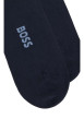 Thumbnail Lot de 2 paires de socquettes bleues nuit unies avec petit logo sur le dessous - Image 2