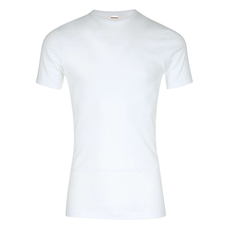 Eminence - T-shirt En Coton Blanc Uni Avec Coupe Près Du Corps Et Un Col Rond - Blanc