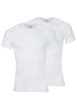 Thumbnail Lot de 2 t-shirts blancs en coton unis coupe droite col V