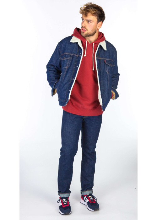 Jean brut en coton 511™ avec une coupe slim et patch d'authentification de la marque à l'arrière