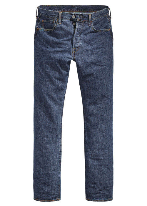 Jean 501 jean en coton uni avec une coupe droite et cinq poches
