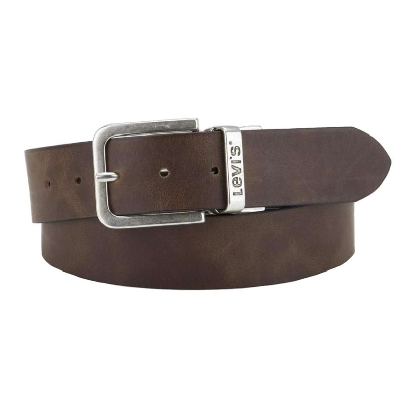 Levi's® Acc. - Ceinture Noire En Cuir Avec Une Boucle à Ardillon Carrée - Marron Levi's® Acc. - Ceinture Noire En Cuir Avec Une Boucle à Ardillon Carrée - Marron