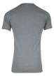 Thumbnail T-shirt gris uni en coton premium avec manches courtes et col rond - Image 2