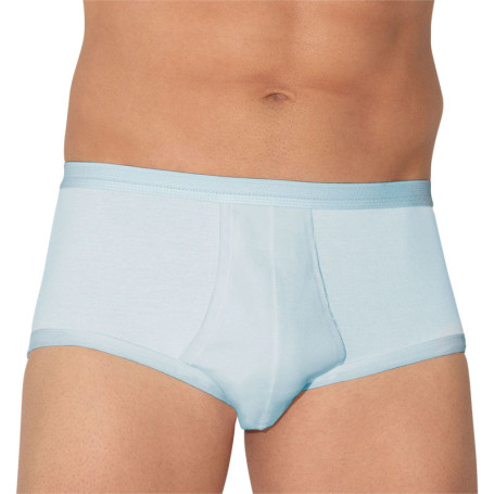 Slip en coton ciel uni avec une coupe ouverte