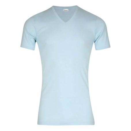 Tee-shirt moulant Héritage en pur coton bleu...