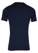 Thumbnail T-shirt marine en pur coton avec une coupe droite et un col v - Image 5