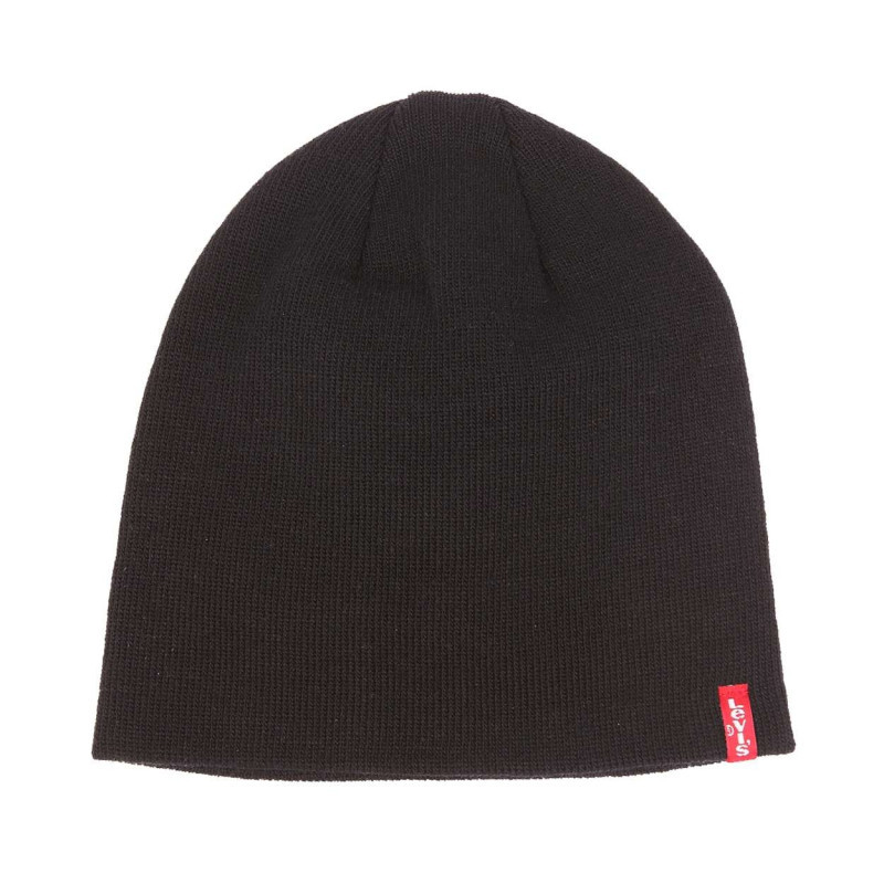 Levi's® Acc. - Bonnet Fin Otis Noir Uni, Sans Revers Et Chaud - Noir Levi's® Acc. - Bonnet Fin Otis Noir Uni, Sans Revers Et Chaud - Noir