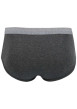 Thumbnail Slip en coton gris anthracite à taille haute élastiquée avec une coupe ouverte - Image 4