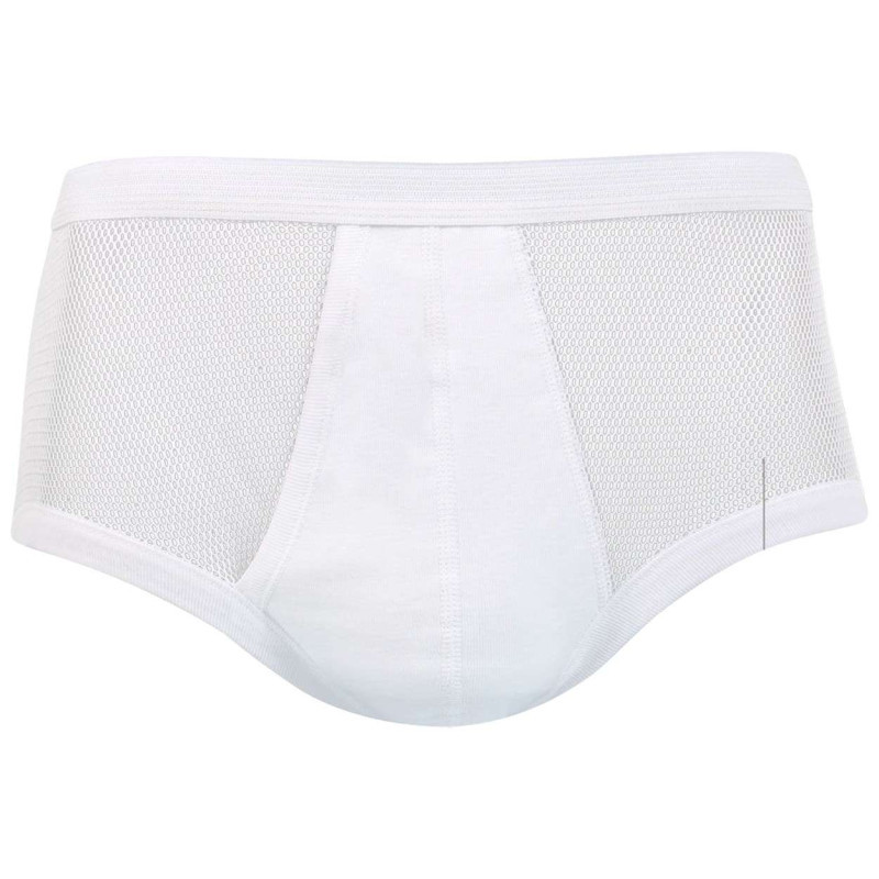 Eminence - Slip En Coton Blanc De Taille Haute Avec Maille Aérée Et Ceinture élastiquée - Blanc