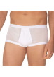 Thumbnail Slip en coton blanc de taille haute avec maille aérée et ceinture élastiquée - Image 3